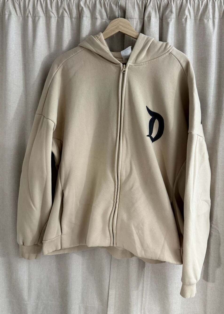 Disney Parks Disneyland Authentic Original Est. 1955 Beige Zip-Up Hoodie